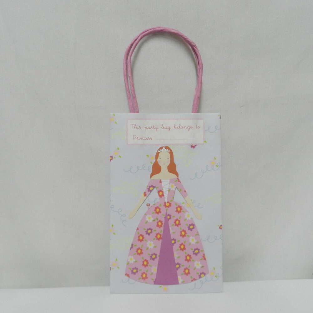 Meri Meri Calling all Princesses Party paper Gift Bags Set 12 floral Girls NEW